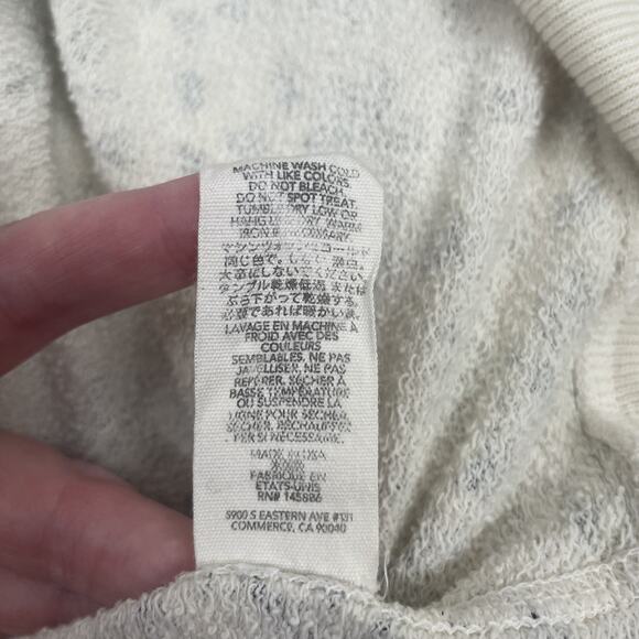 THE GREAT. Cream and Black Patterned Crew Neck Sweater - Picture 7 of 9